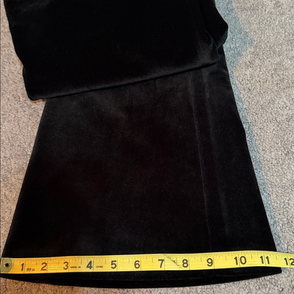 NADINE MERABI Davina Elegant Black Velvet Flare Trousers Size 4(S) New - Picture 9 of 9